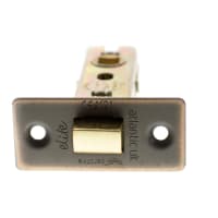 Atlantic Fire-Rated Tubular Latch - 78mm Case - 57mm Backset - Square - Antique Brass