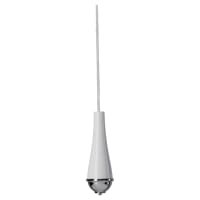 Croydex Classic Bathroom Light Pull - 75mm Length - Chrome/White Metal