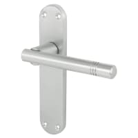 Touchpoint Satin Chrome Latch Door Handles Pack - Bologna Range
