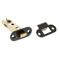 Atlantic Fire-Rated Tubular Latch - 78mm Case - 57mm Backset - Radius - Urban Dark Bronze