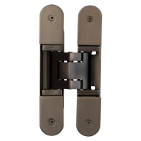 Ghost 3D Fire Rated Concealed FD60 Door Hinge - 160 x 30mm - Dark Bronze