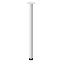 Rothley Round Adjustable Cabinet Furniture Leg - 32 x 700mm - White