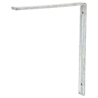 Altro Fluted Steel Angle Shelf Bracket - 300 x 250mm - Galvanised - Pack of 5
