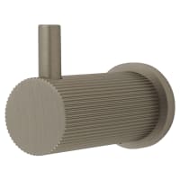 Alexander & Wilks Brunel Diamond Reeded Single Coat Hook - 48 x 25mm - Satin Nickel