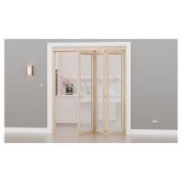 Brio Interfold 35F Bi-Folding Door Kit - 2500mm Track - 3 Door - Polished Stainless Steel