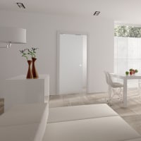 ECLISSE 8mm Glass Single Pocket Door Kit - 125mm Finished Wall Thickness - 762 x 1981mm Door Size