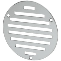 Touchpoint Circular Slotted Vent - 102 x 102mm - 1125mm² Free Air Flow - Satin Aluminium
