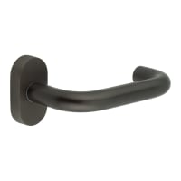 CRES by Frelan Dark Bronze uPVC Multipoint Door Handles on Oval Rose - CR-106 Range