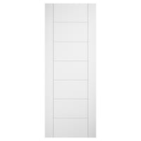 LPD Linear 7 Panel Pre-Finished Laminate Semi-Solid Internal Door - 1981 x 762 x 35mm - White