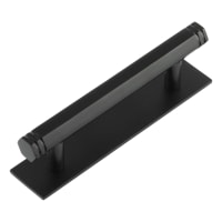 Hoxton by Frelan Nile 15mm Hex T-Bar Cabinet Pull Handle on Plain Backplate - 96mm c/c - Black