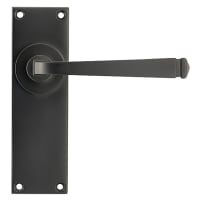 From The Anvil Aged Bronze Latch Door Handles - Avon Range - 152 x 48mm