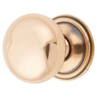 From The Anvil Mushroom Round Cabinet Knob - 38mm Diameter - Polished Bronze