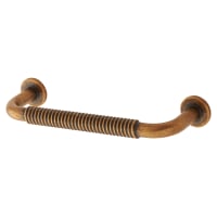 Altro Crewe 10mm Reeded D-Bar Cabinet Pull Handle - 96mm Centres - Antique Brass