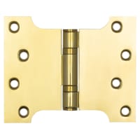 Jedo Parliament Hinge - 102 x 127 x 3mm - Polished Brass - Pair
