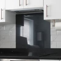 Altro Aluminium Kitchen Splashback - 900 x 750mm - Gloss Anthracite Grey