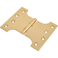 Parliament Hinge - 100 x 75 x 125 - Polished Brass - Pair