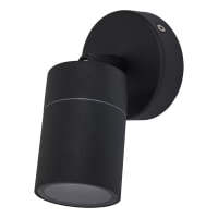 Forum Zink Leto Adjustable Outdoor Up or Down Wall Light - IP44 - Black