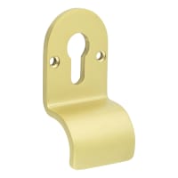 CRES by Frelan Satin Brass Euro Face Fixed Cylinder Pull - 96 x 50mm