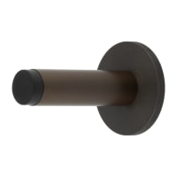 Burlington by Frelan Plain Projection Door Stop on Plain Rose - 76mm Projection - Dark Bronze