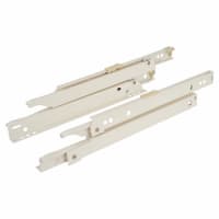 Blum Standard Euro Drawer Runner - Single Extension - 400mm Length - 25kg - Cream