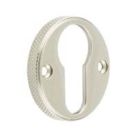 Burlington by Frelan Westbourne Knurled Escutcheon - 40mm Diameter - Euro - Satin Nickel