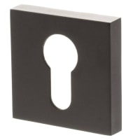 Atlantic Status Square Escutcheon - 51 x 51mm - Euro - Urban Dark Bronze - Pair