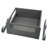Blum MERIVOBOX BLUMOTION E Height Soft Close Drawer - Gallery Rails & Fronts - (H) 192 x (D) 450 x (W) 500mm - Grey