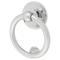 Carlisle Brass Victorian Ring Door Knocker - Polished Chrome - 130 x 130mm