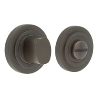 Burlington by Frelan Inner 3 Turn & Release with Stepped Rose - 47mm Diameter - Dark Bronze