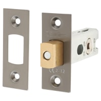 Jedo 5mm Heavy Duty Bolt Through Tubular Bathroom Deadbolt - 64mm Case - 44mm Backset - Square - Dark Bronze