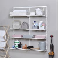 elfa Wardrobe & Storage Starter Kit - 2 Bay, 8 Ventilated Wire Shelf - 936 x 1532 x 320mm - White