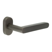 CRES by Frelan Dark Bronze uPVC Multipoint Door Handles on Oval Rose - CR-101 Range