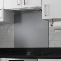 Altro Aluminium Kitchen Splashback - 600 x 750mm - Matt Silver