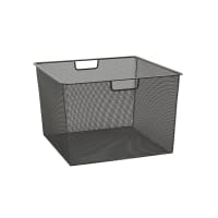 elfa Top Track System - Click In Deep Mesh Basket for Gliding Frame - 427 x 427 x 285mm - Graphite