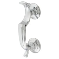 Carlisle Brass Doctor Door Knocker - Polished Chrome - 188 x 33mm