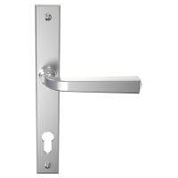 Mila Satin Chrome uPVC Multipoint Door Handles - 92mm c/c - Heritage Range