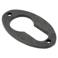 From The Anvil Oval Escutcheon - 51 x 31mm - Euro - Aged Bronze