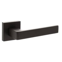 Atlantic Status Montana Door Handle on Square Rose - Urban Dark Bronze