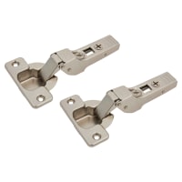 Blum CLIP Top Cabinet Hinge - 120° - Un-Sprung - Half Overlay - Zinc Plated - Pair
