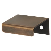 Alexander & Wilks Tilly Finger Pull Cabinet Handle - 19mm Centres - Antique Brass