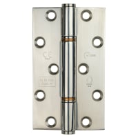 Eclipse Thrust Bearing Grade 14 Butt Fire Door Hinge - 127 x 76 x 3mm - Pol Stainless Steel - Pair