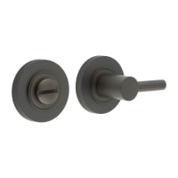 Burlington by Frelan Easy Turn & Release with Knurled Rose - 50mm Diameter - Dark Bronze
