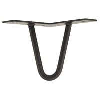 Rothley Hairpin Leg - 2 Pin - 100mm Height - Matt Black