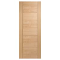 LPD Vancouver 5 Panel Pre-Finished Solid Internal FD30 Fire Door - 2040 x 726 x 44mm - Oak