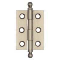 Hoxton by Frelan Solid Drawn Finial Butt Cabinet Hinge - 50 x 35 x 2.2mm - Satin Nickel - Pair