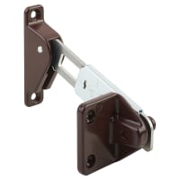 Surface Mounted uPVC/Timber Window Restrictor - 100 x 85mm - Left Hand - Brown