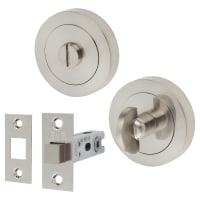 Serozzetta by Carlisle Brass GK4004 Bathroom Turn & Release & Deadbolt Ultimate Kit - Satin Nickel