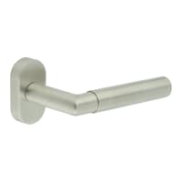 CRES by Frelan Satin Stainless Steel uPVC Multipoint Door Handles on Oval Rose - CR-102 Range