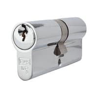 Eurospec 5 Pin 70mm Euro Double Cylinder - 35 + 35mm - Polished Chrome - Keyed Alike