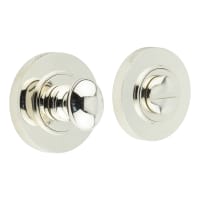 Burlington by Frelan Inner 1 Turn & Release with Knurled Rose - 47mm Diameter - Pol Nickel